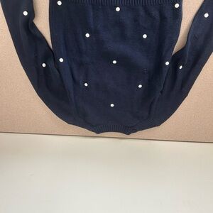 Banana Republic Navy Sweater with White Dots
